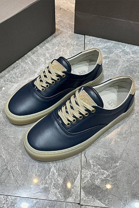 Кожаные кеды Sail low-top - Blue