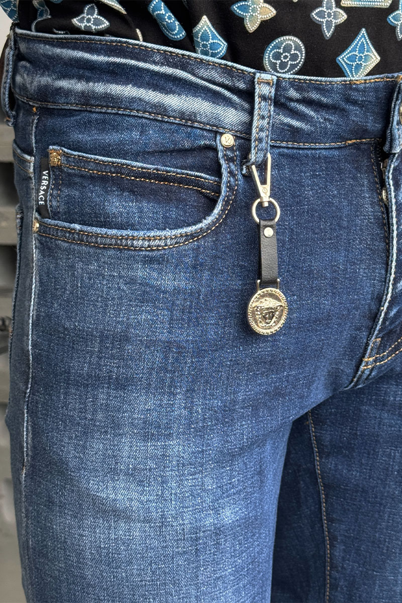 Versace Мужские синие джинсы