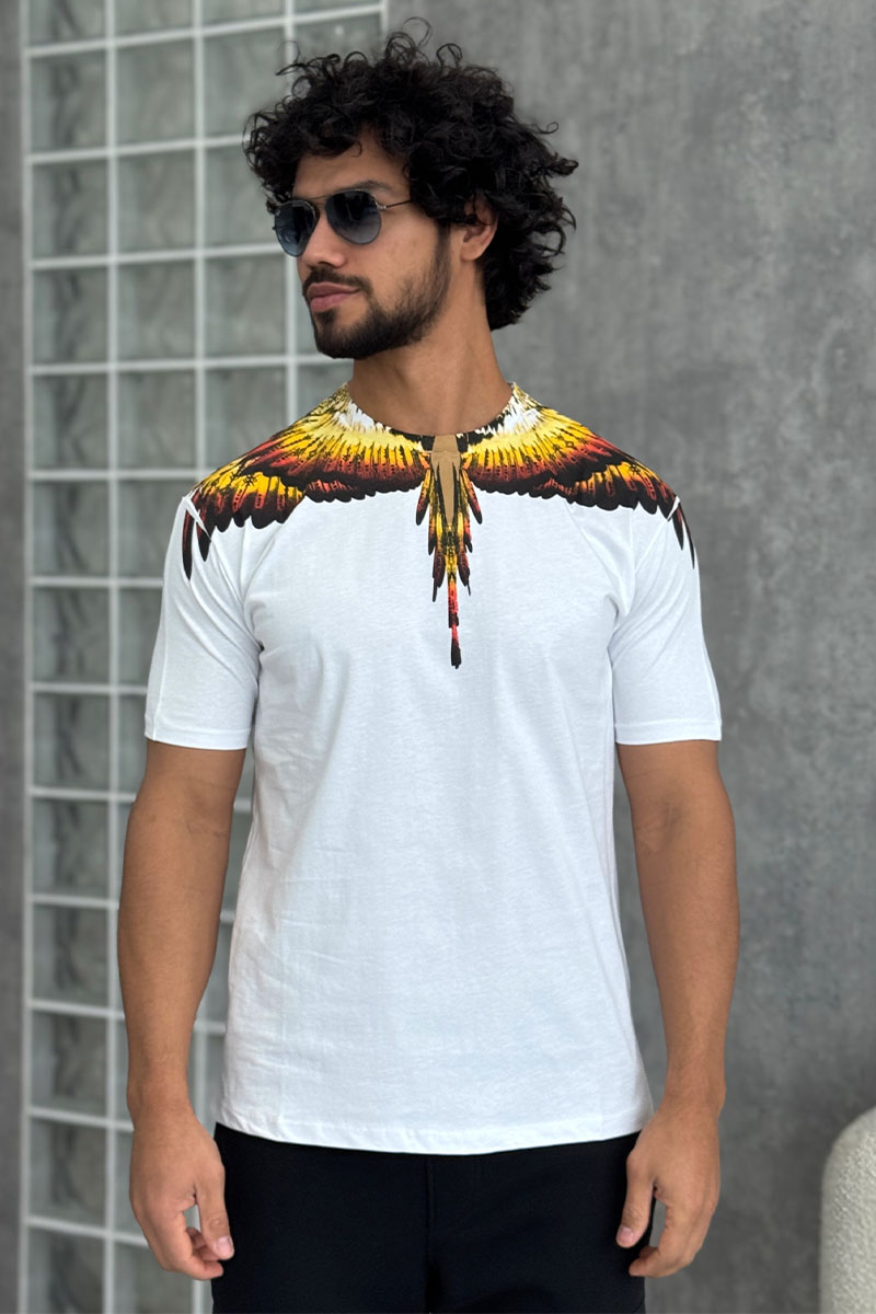 Marcelo Burlon Белая футболка County of Milan Solfolk Wings