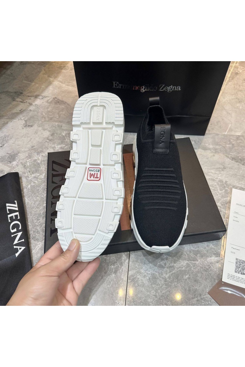 Zegna Мужские текстильные кроссовки