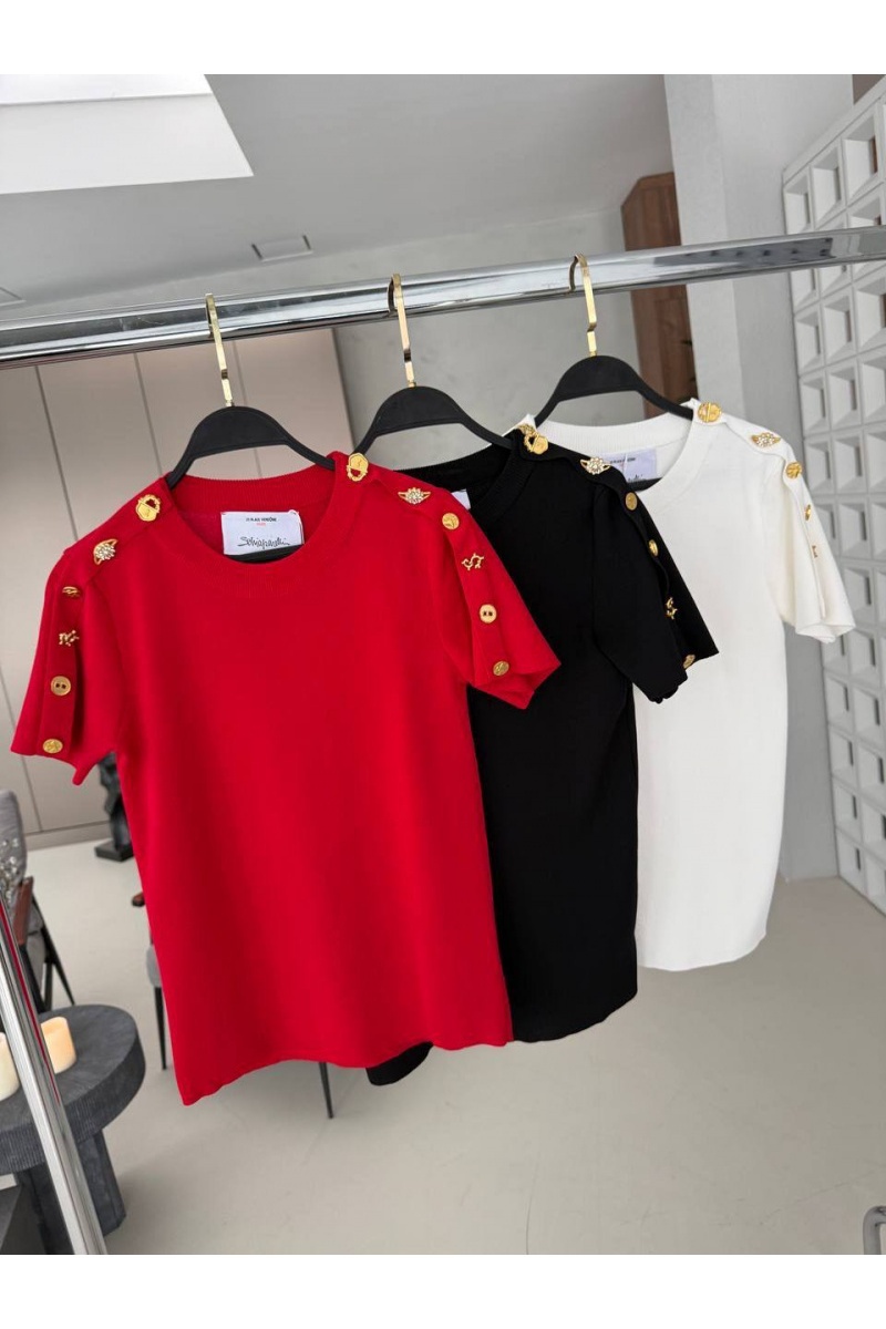 Schiaparelli Женская базовая футболка premium - Black
