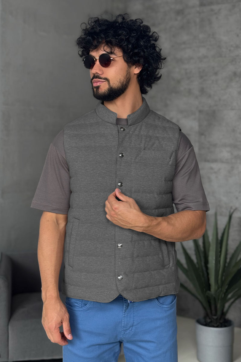Loro Piana Мужской серый жилет 