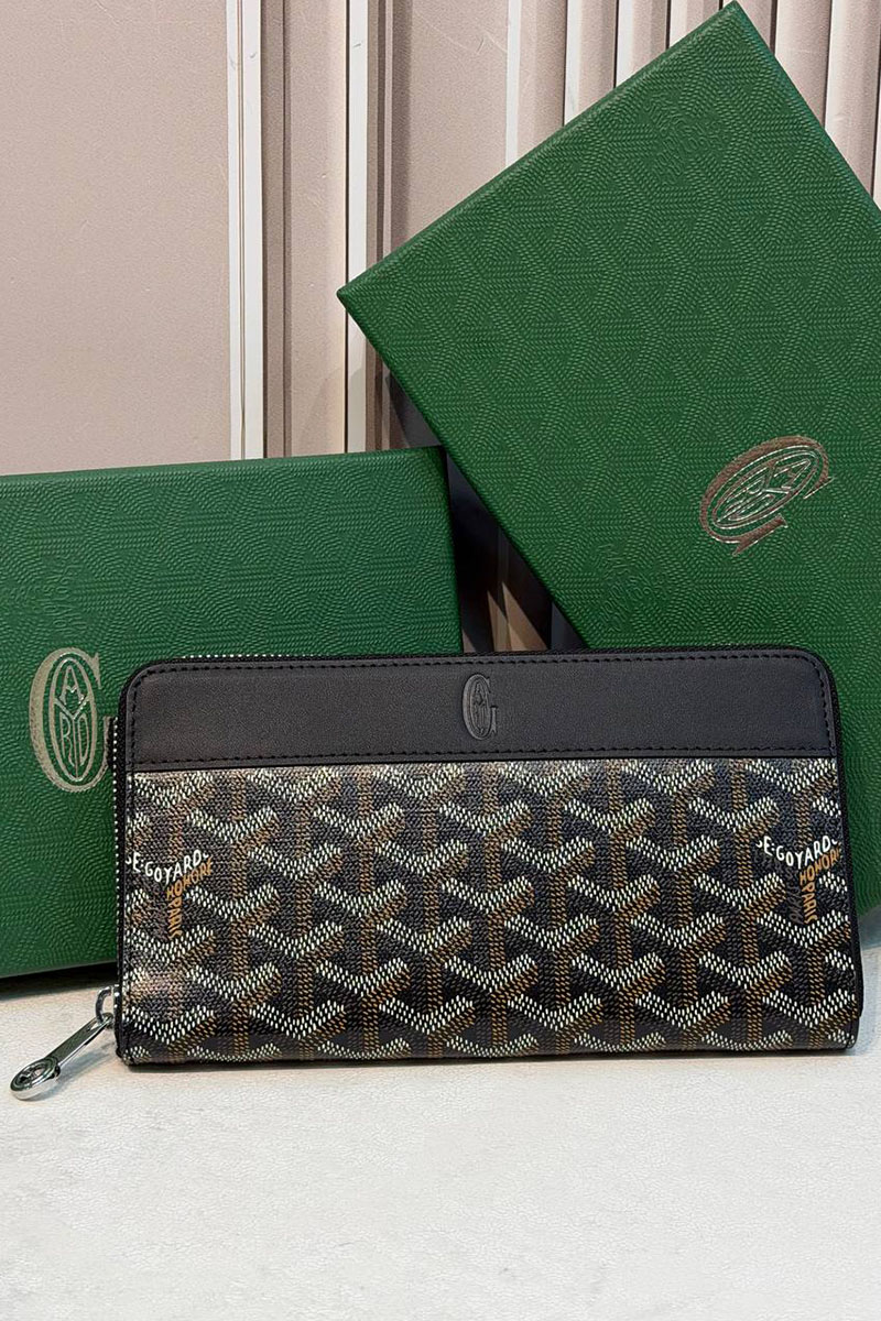 Designer Clothing Кожаное портмоне Goyard Matignon GM premium 20x11x2.3 см