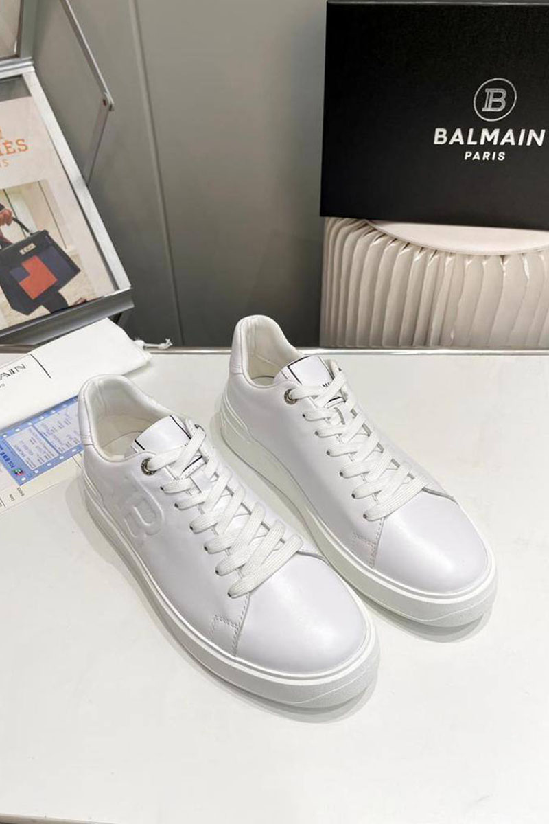 Balmain Мужские кожаные кроссовки B-Court