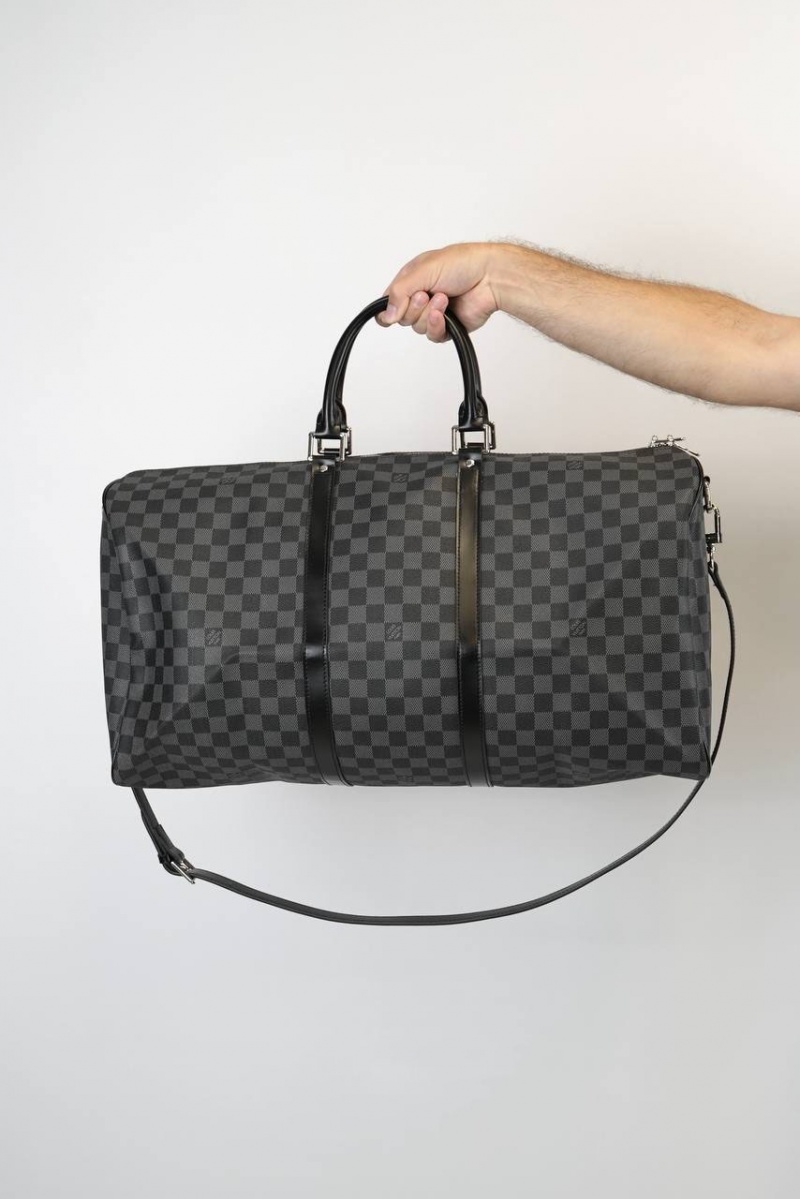 Lоuis Vuittоn Дорожная сумка Keepall Damier Graphite 55x30 см