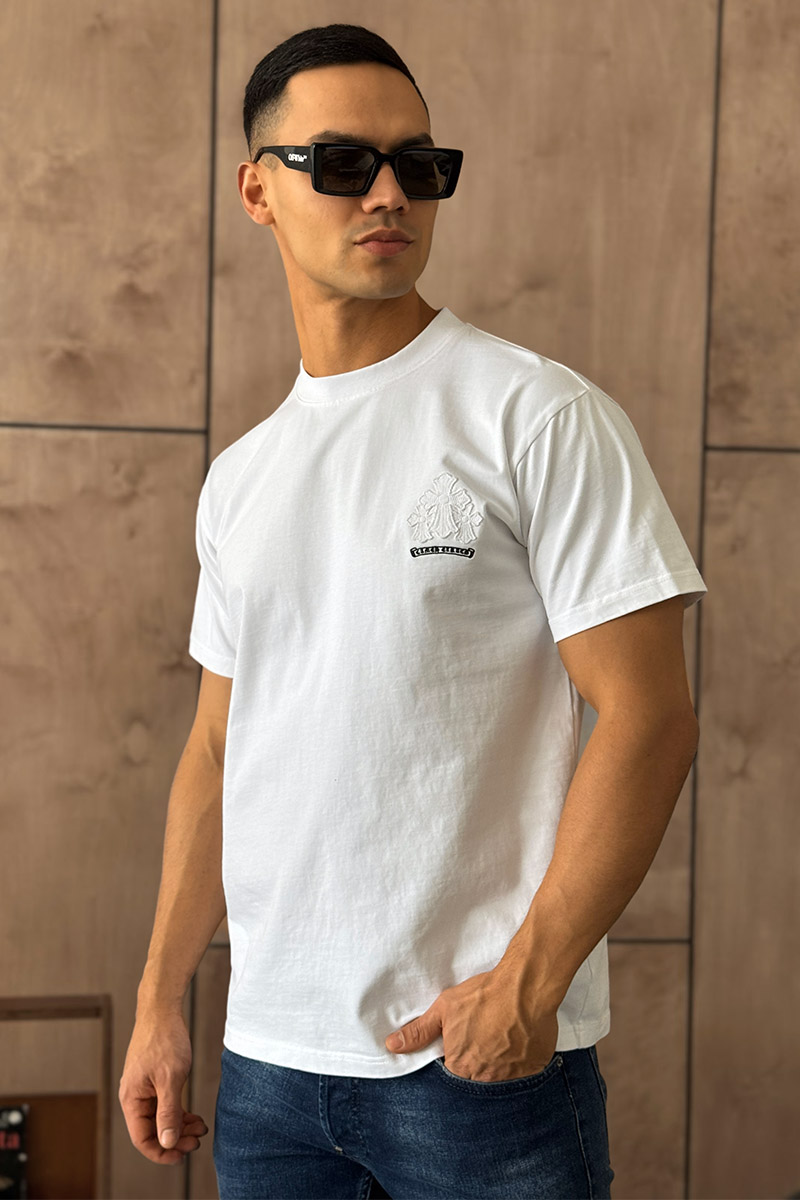 Designer Clothing Белая оверсайз футболка Gothic logo
