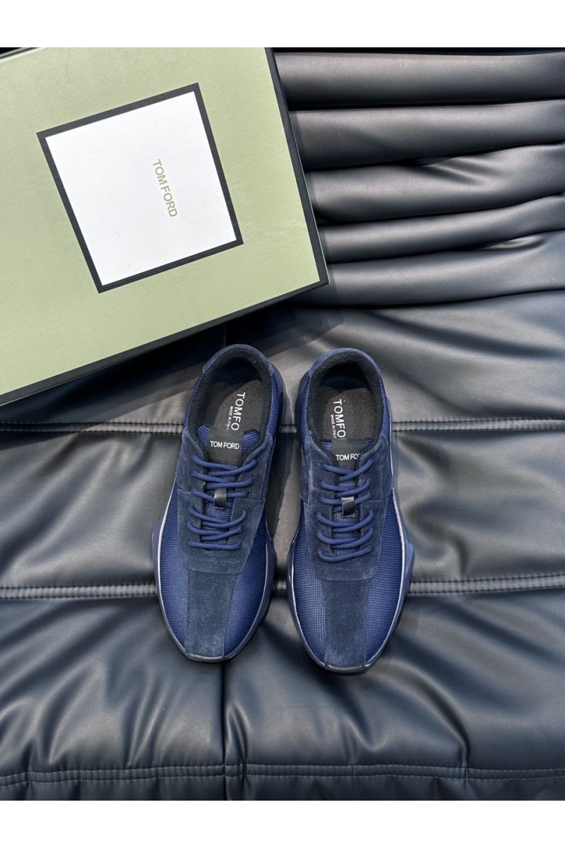 Tom Ford Мужские кроссовки синего цвета