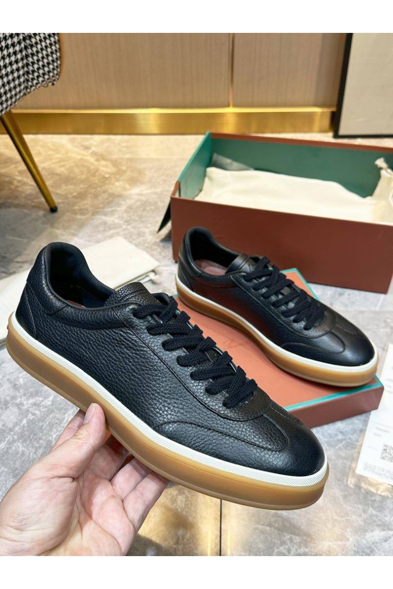 Loro Piana Мужские кожаные кроссовки Tennis Walk