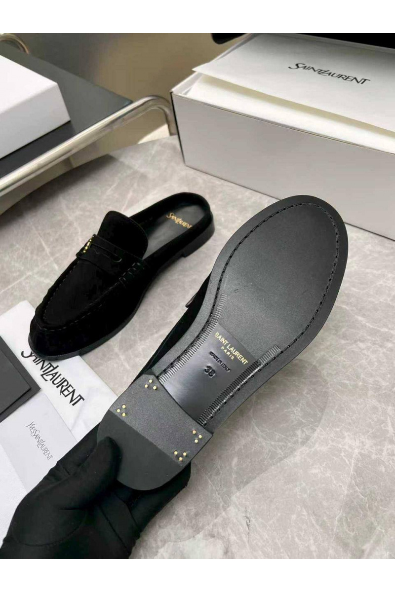 Yves Saint Laurent Женские замшевые мюли premium