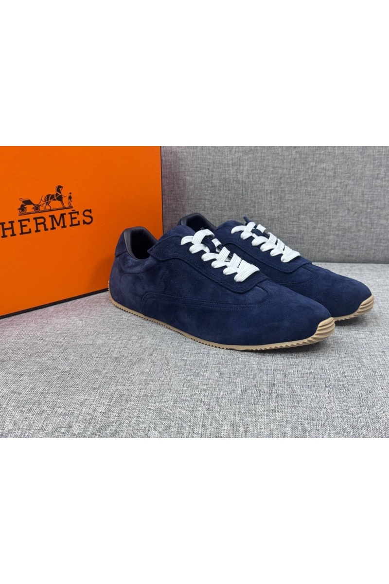 Hermes Мужские замшевые кроссовки Master