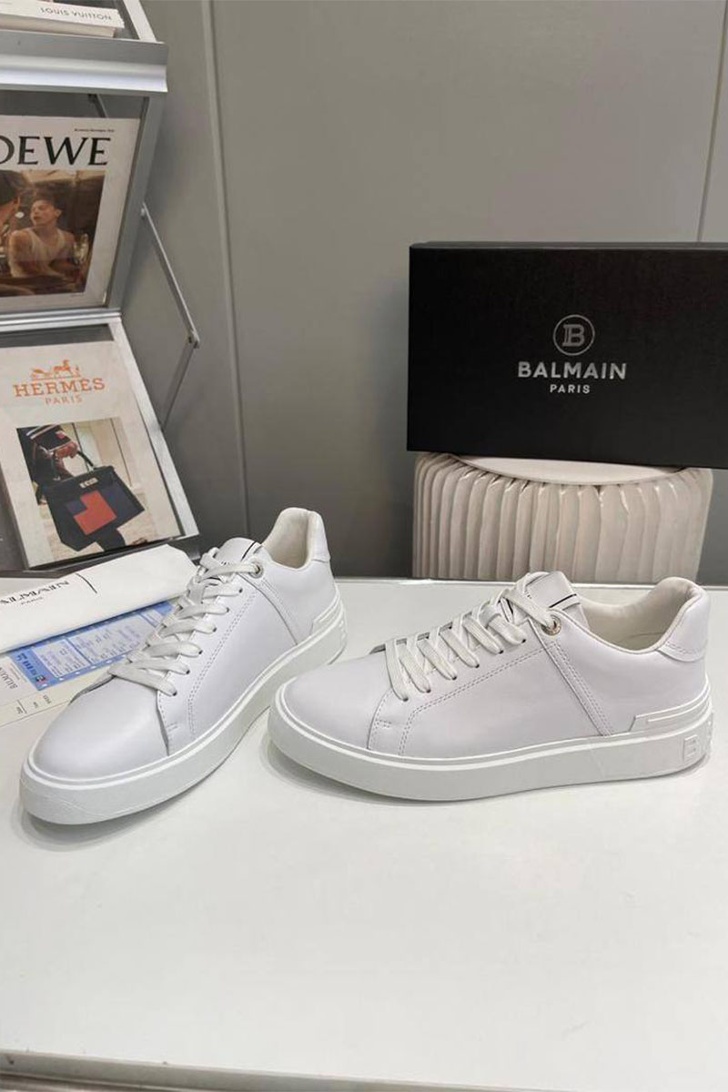 Balmain Мужские кожаные кроссовки B-Court