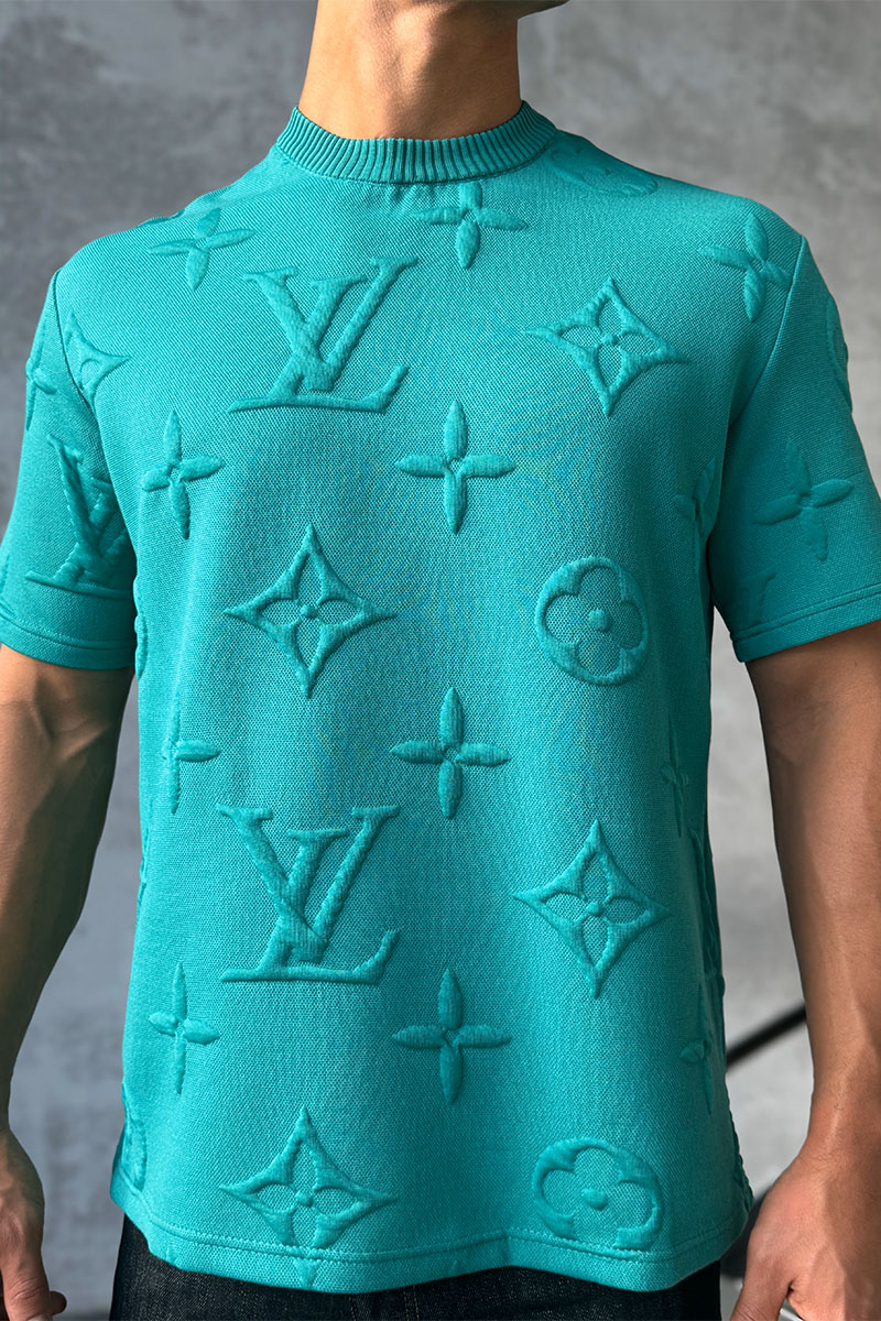 Lоuis Vuittоn Оверсайз футболка Embossed Monogram - Green