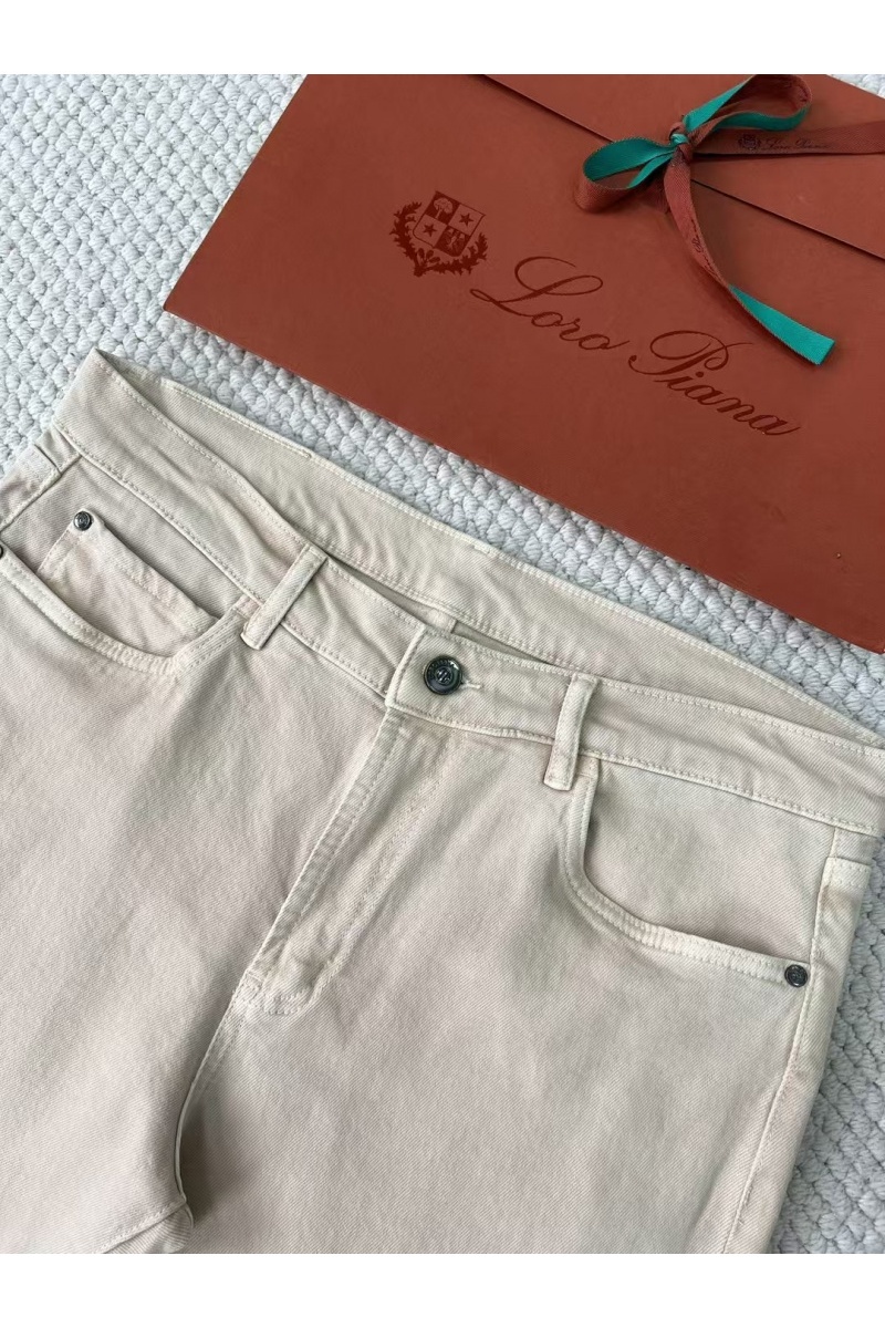 Loro Piana Мужские бежевые джинсы Premium