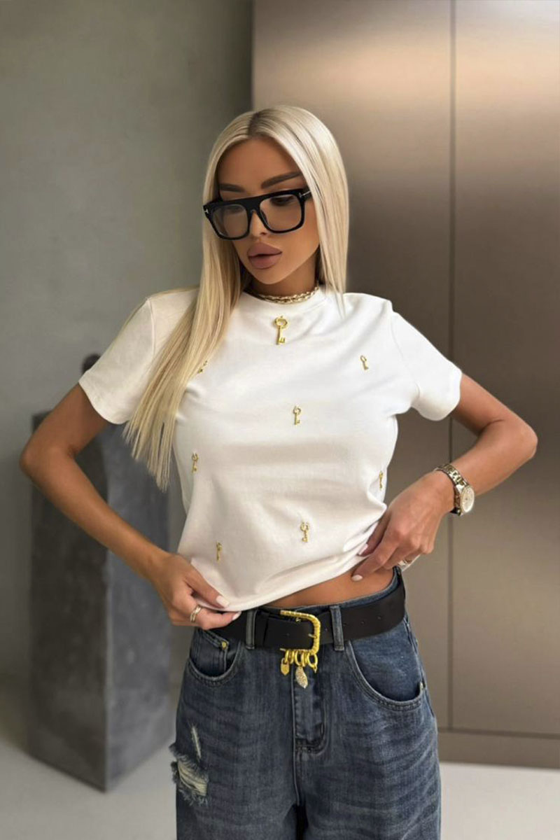 Schiaparelli Женская футболка premium - White