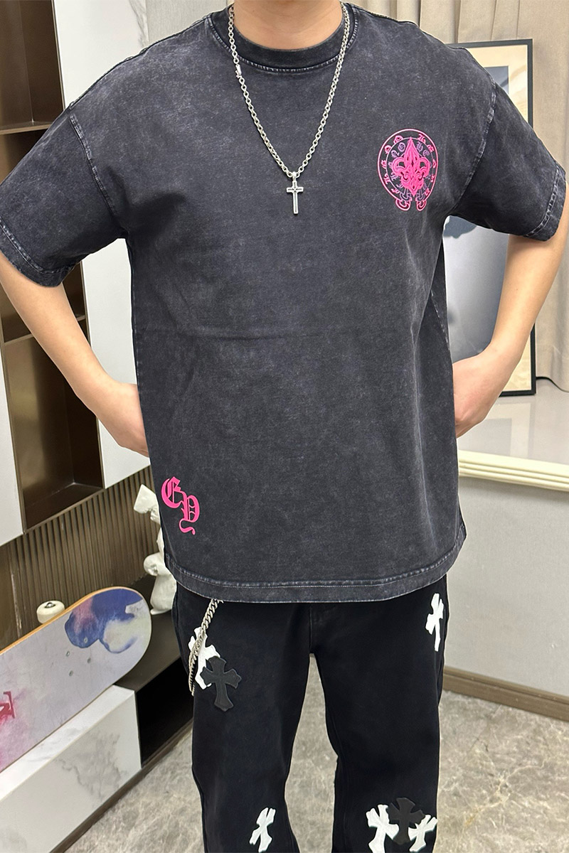 Designer Clothing Чёрная оверсайз футболка Gothic logo 