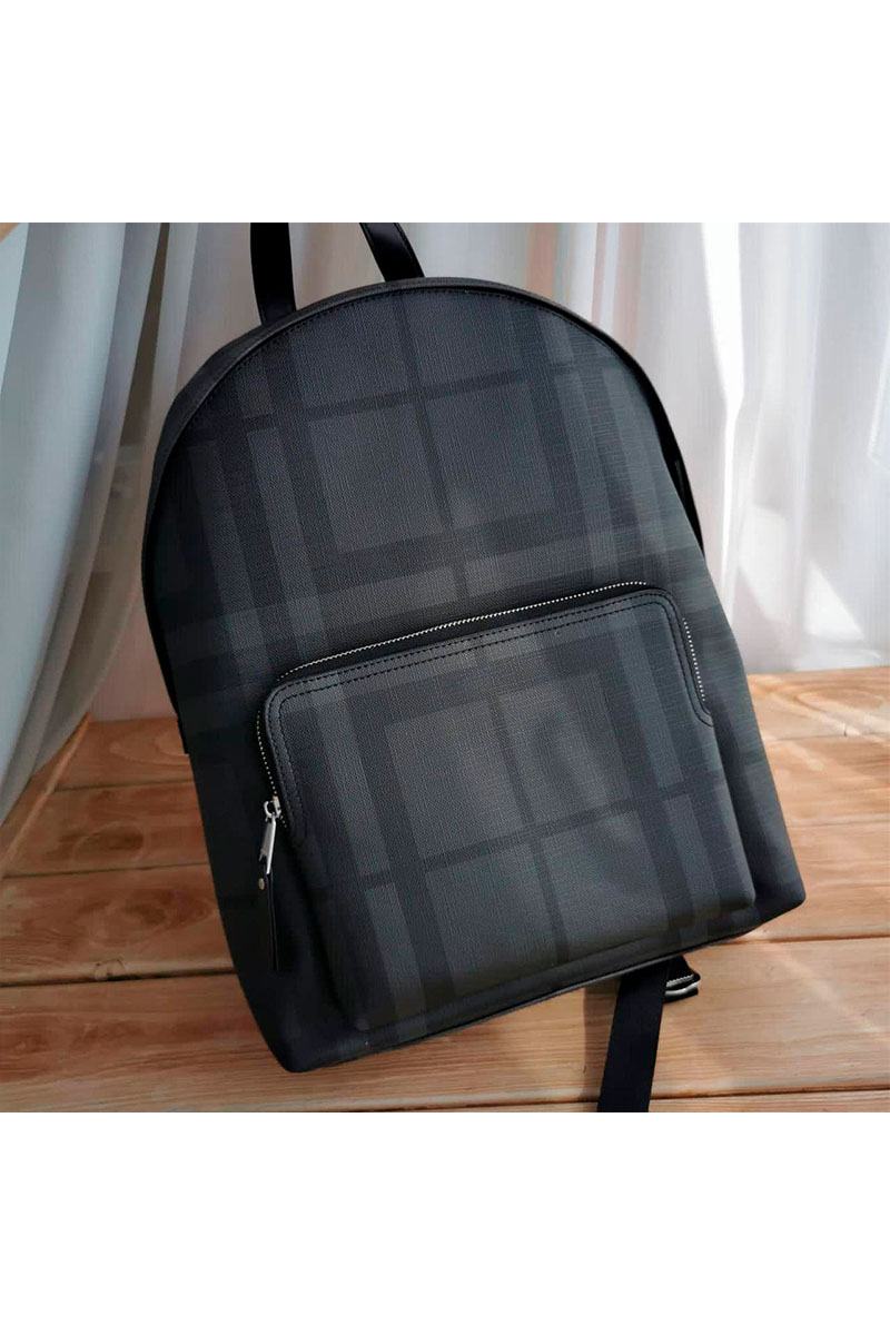 Burberry Кожаный рюкзак London Check 43x30 см