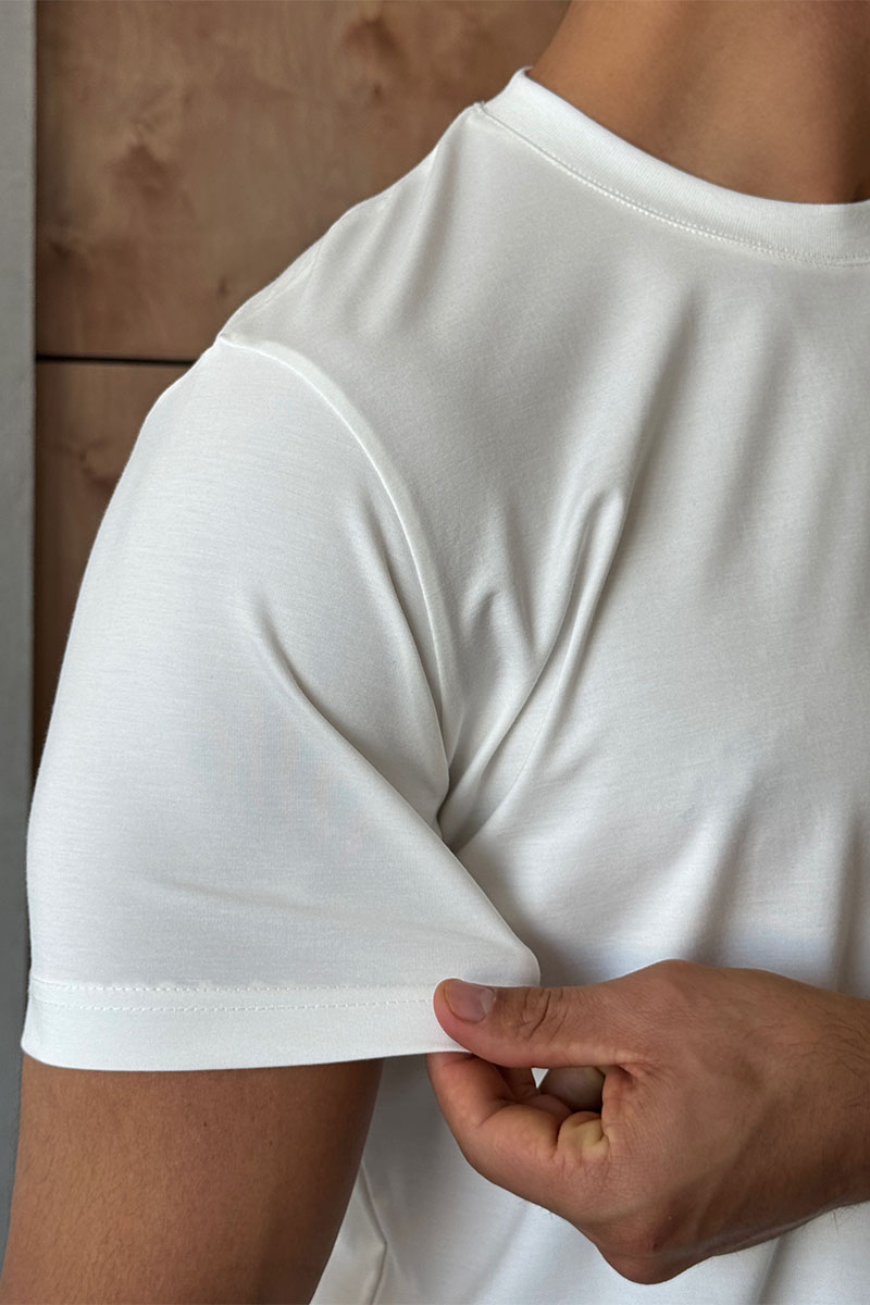 Kiton Мужская белая футболка 