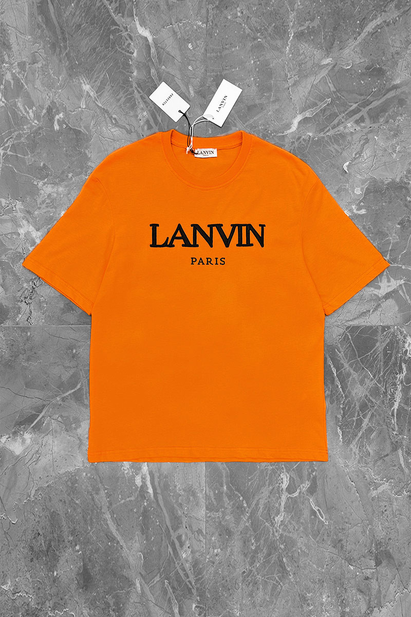 Designer Clothing Оранжевая оверсайз футболка block-lettered logo-print