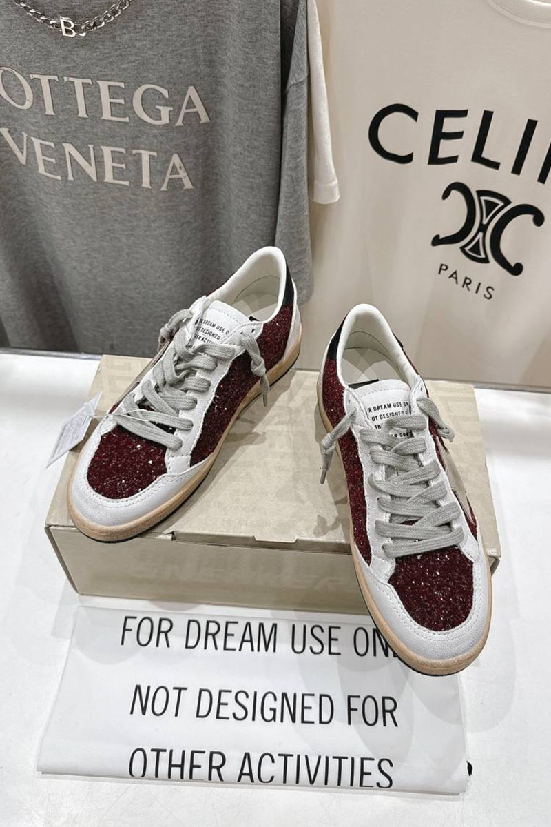 Designer Clothing Женские кожаные кроссовки Golden Goose Super Star premium