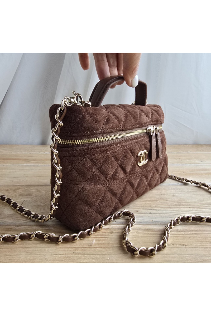 Chаnеl Замшевая сумка Vanity 19x12