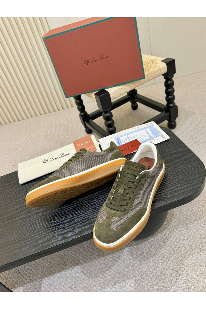 Loro Piana Мужские кроссовки Tennis Walk - Green