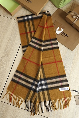 Шарф Check premium 168x30 см - Brown