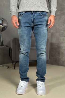 Мужские синие джинсы 