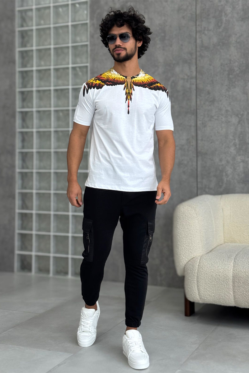 Marcelo Burlon Белая футболка County of Milan Solfolk Wings