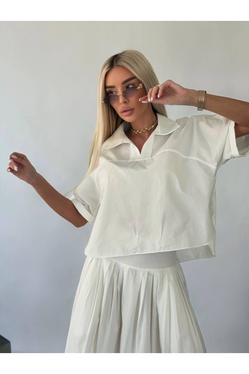 Hermes Белый женский костюм premium