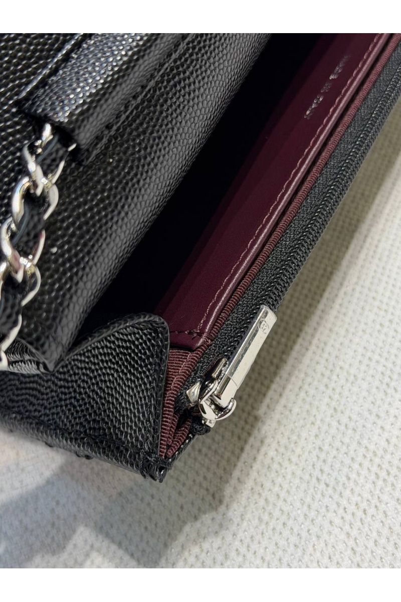 Chаnеl Кожаная сумка Wallet on Chain premium 19x12x4 см