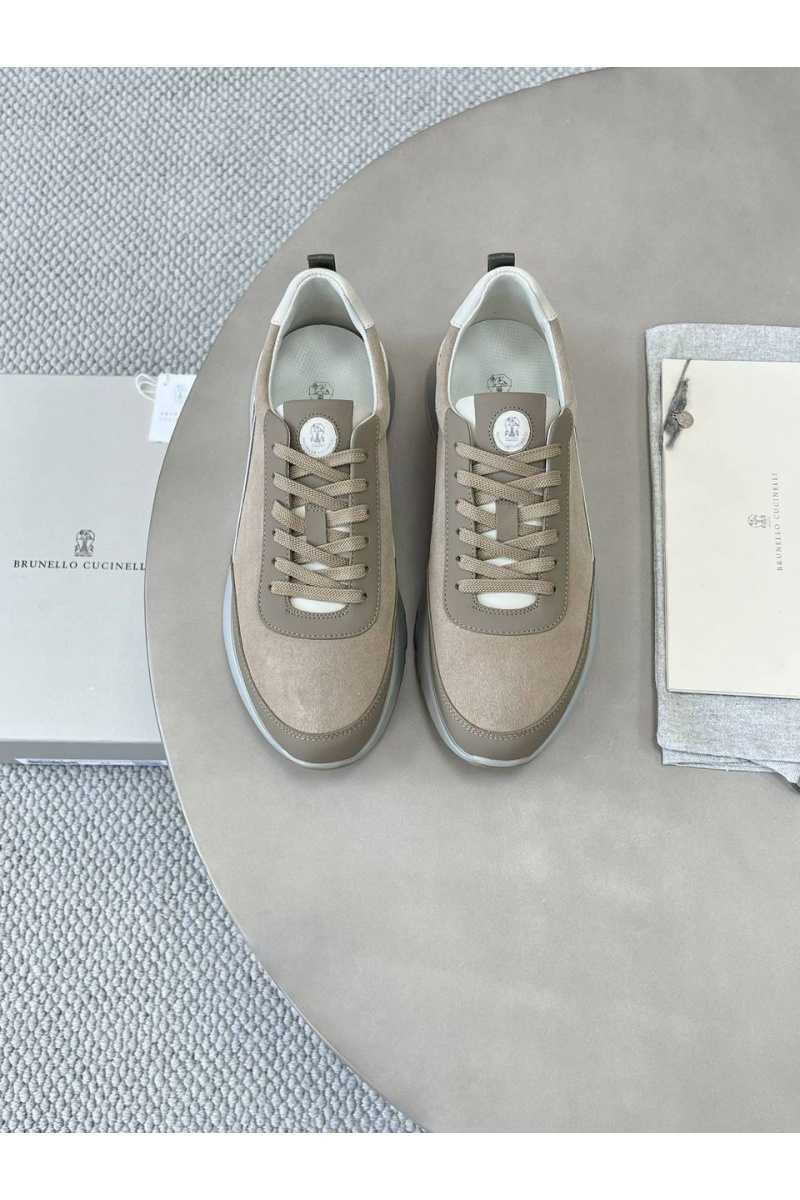 Brunеllо Сuсinеlli Замшевые кроссовки Premium - Beige