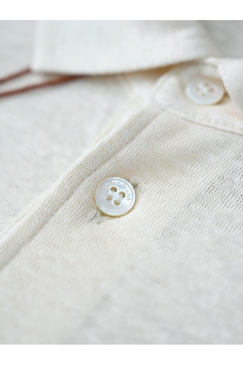 Loro Piana Мужское бежевое поло premium
