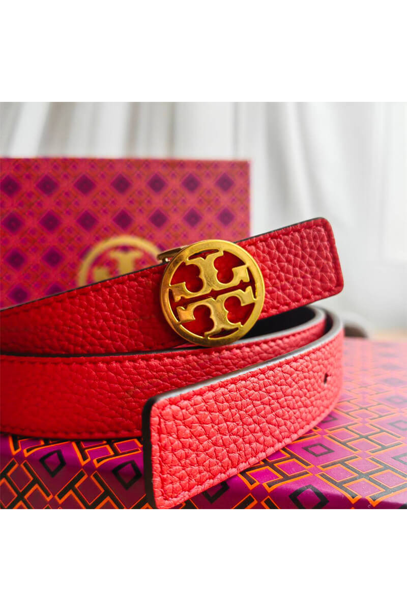 Designer Clothing Двусторонний кожаный ремень Tory Burch - длина 80 / 85 см