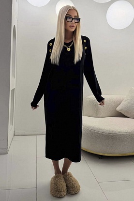 Женское чёрное платье Schiaparelli