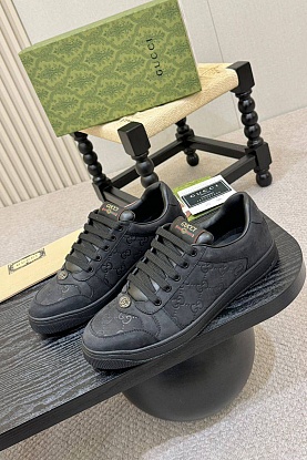 Кожаные кроссовки GG Screener - Black