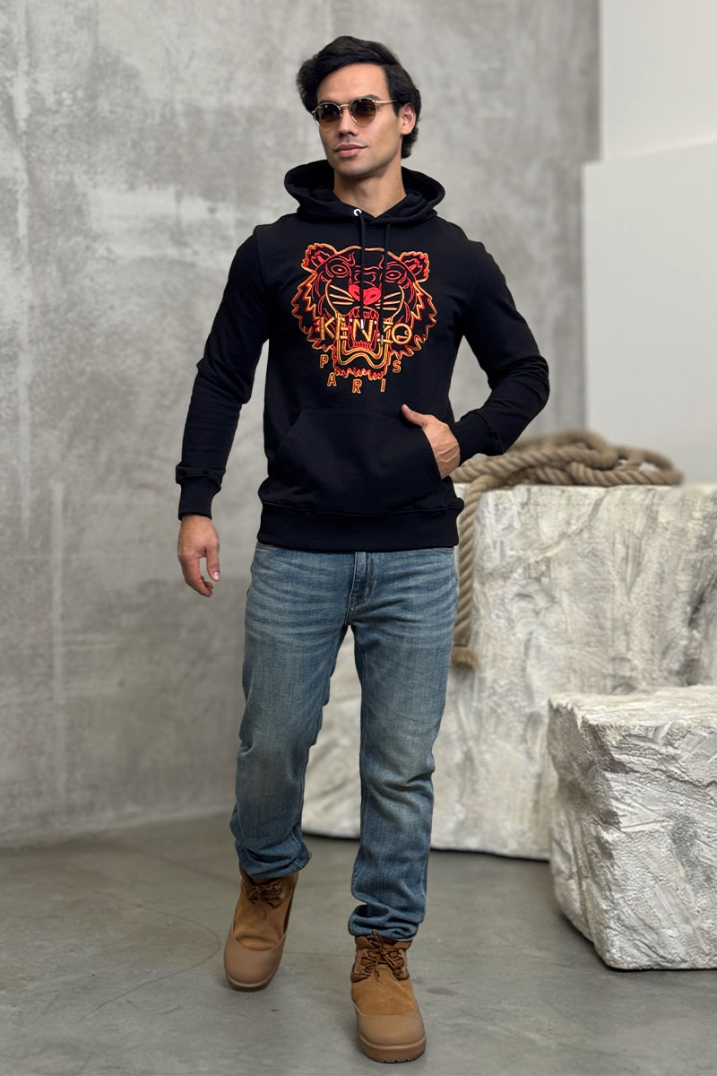 Kenzo Мужское чёрное худи The Year of the Tiger