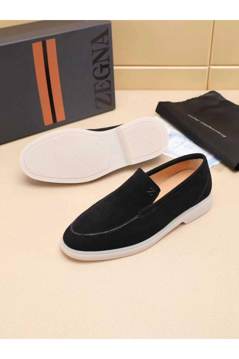 Zegna Мужские замшевые лоферы