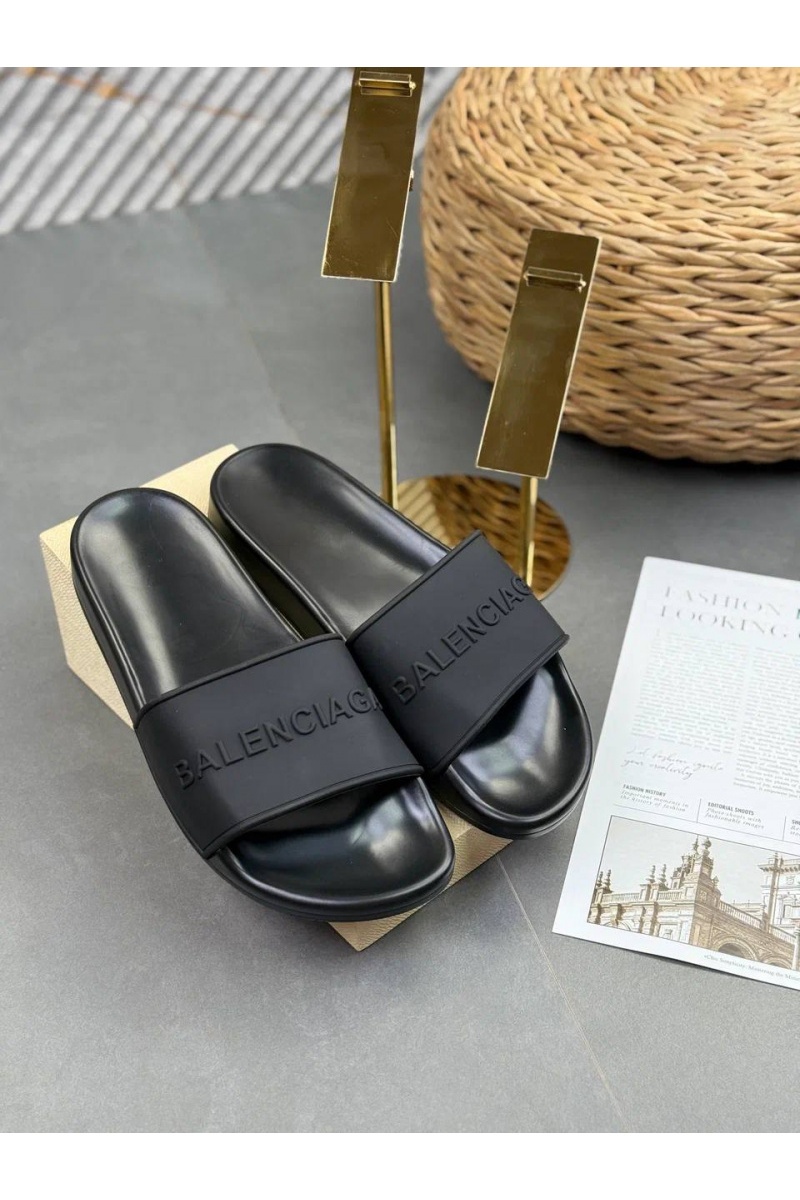 Balenciaga Мужские шлёпанцы embossed-logo