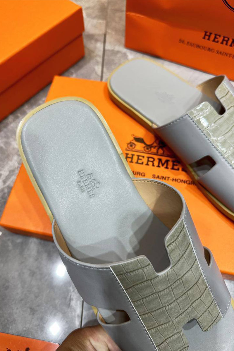 Hermes Мужские шлёпанцы Izmir - Grey