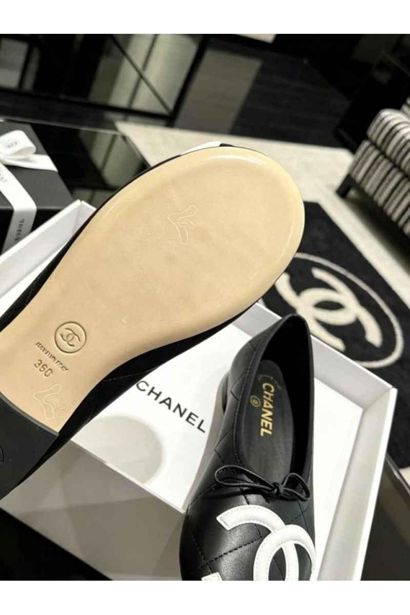 Chаnеl Женские кожаные балетки Ballerines premium