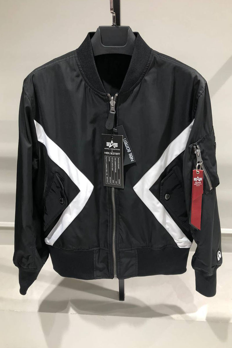 Neil Barrett Мужской двусторонний бомбер Alpha Industries Reversible
