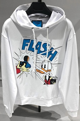 Оверсайз худи Disney Donald Duck Flash - White