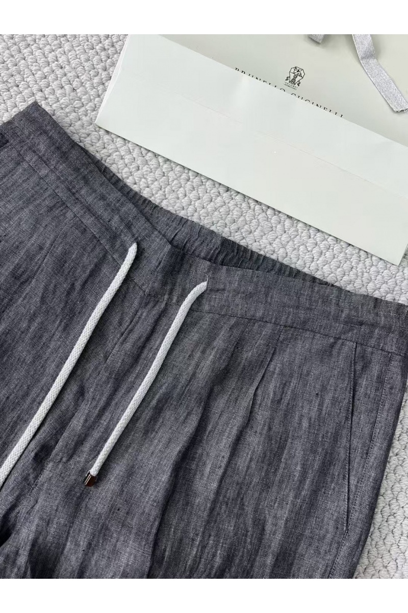Brunеllо Сuсinеlli Льняные брюки Premium - Grey