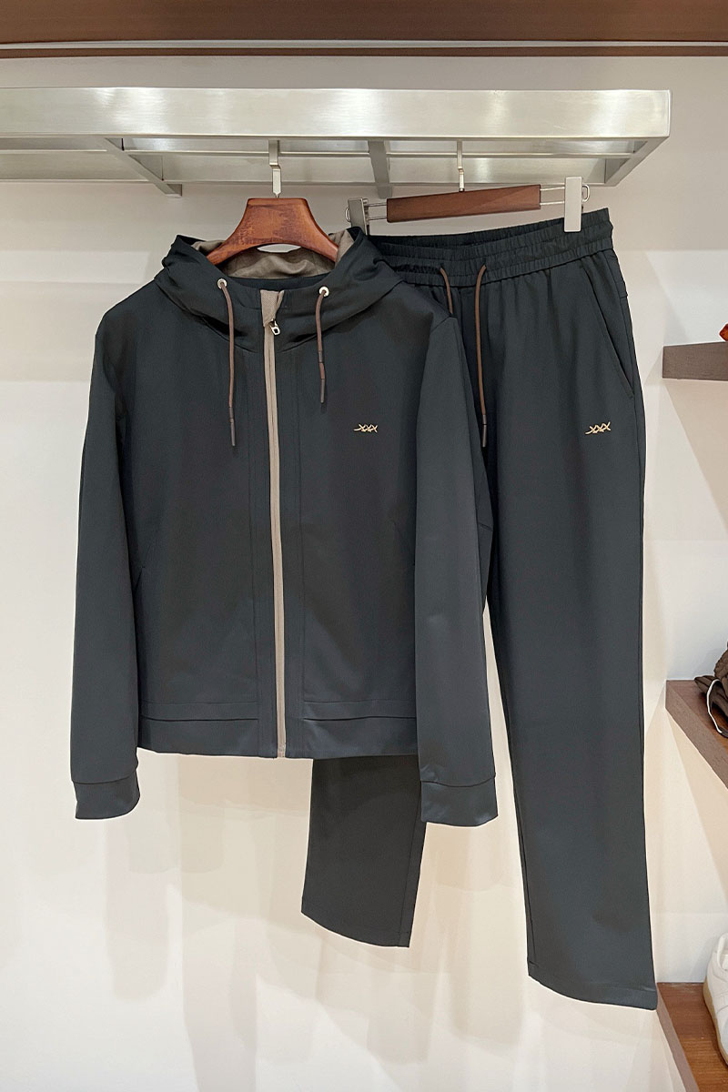 Zegna Мужская чёрная ветровка premium
