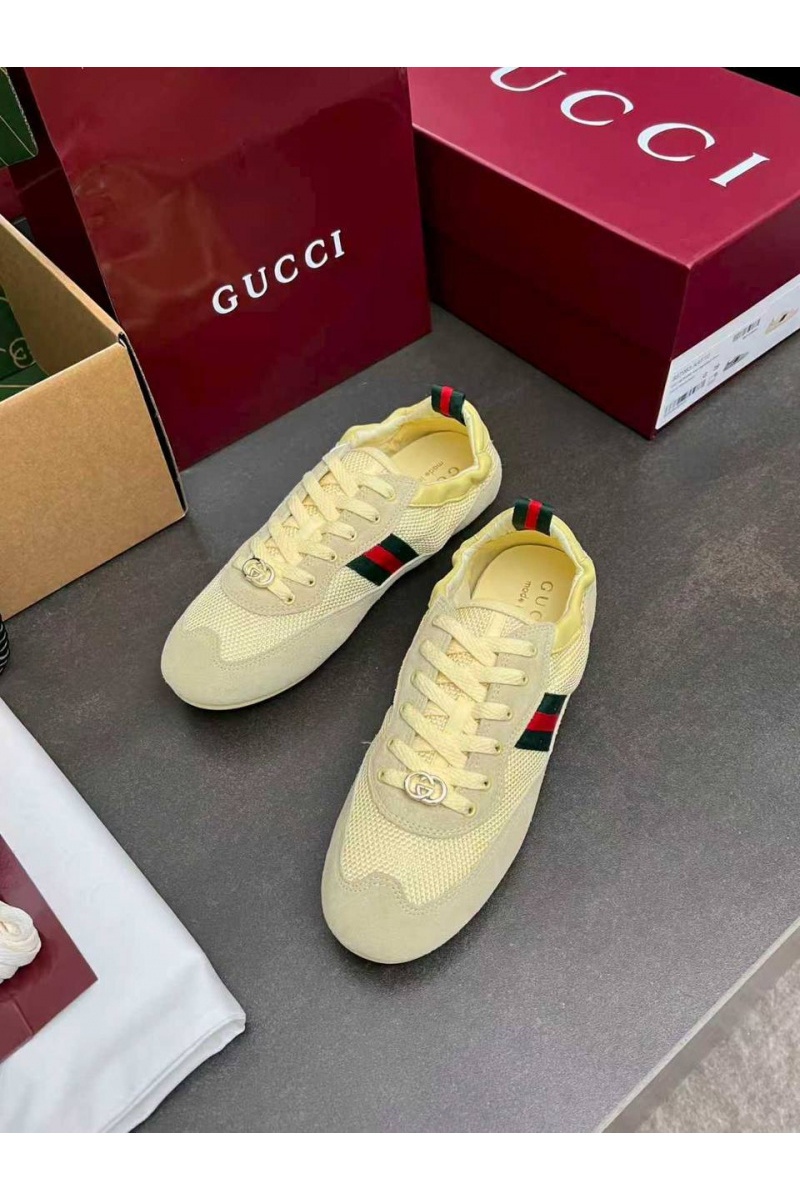 Gucci Женские кроссовки GG Shift premium