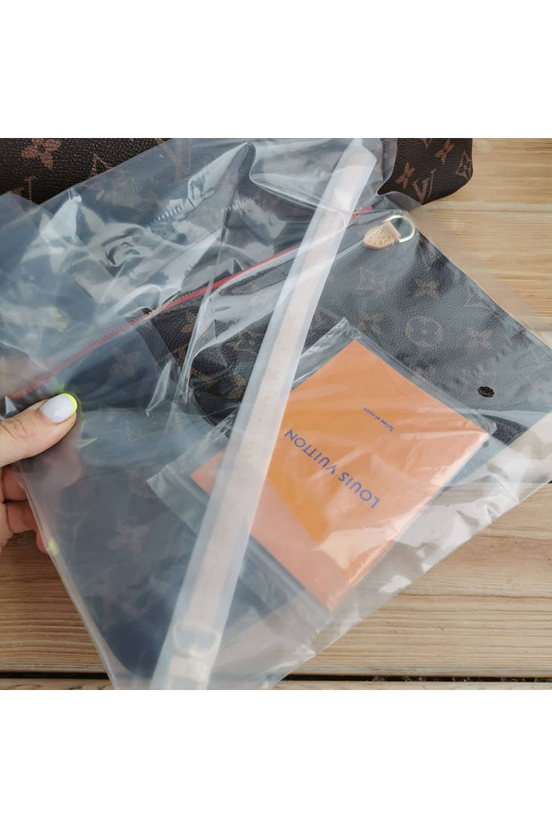 Lоuis Vuittоn Женская кожаная сумка Neverfull MM Monogram 33x30 см