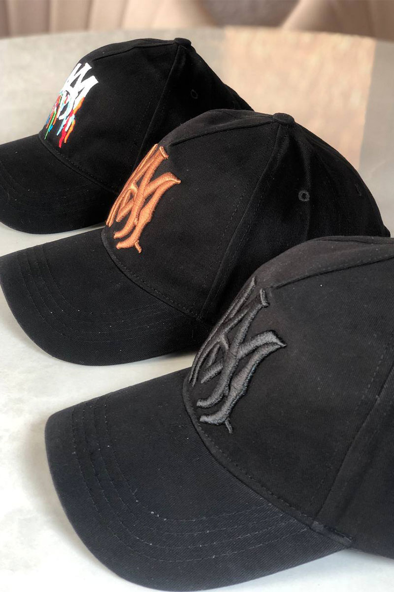 Amiri Мужская чёрная бейсболка