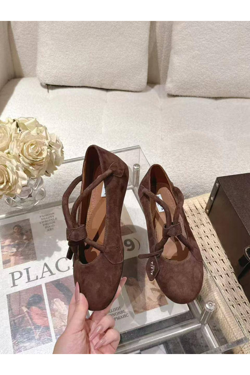 Designer Clothing Женские замшевые балетки Alaia