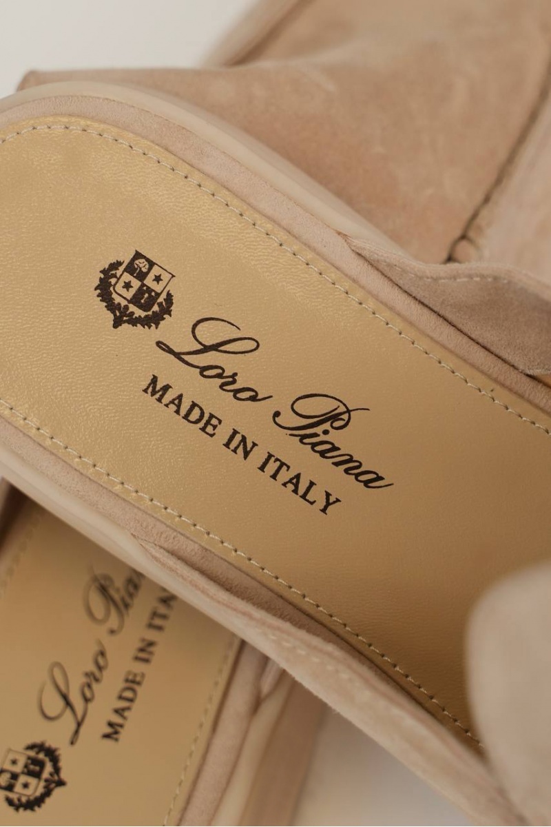 Loro Piana Мужские замшевые лоферы-сабо