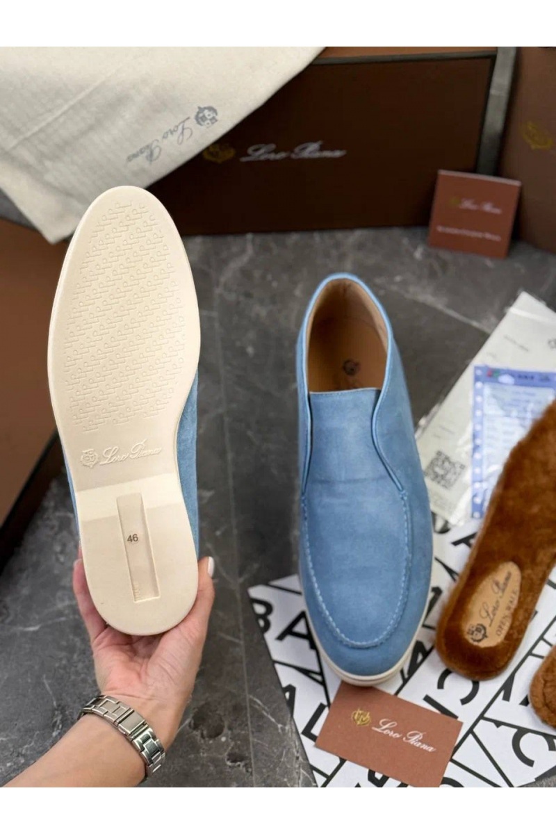 Loro Piana Мужские лоферы с меховой стелькой